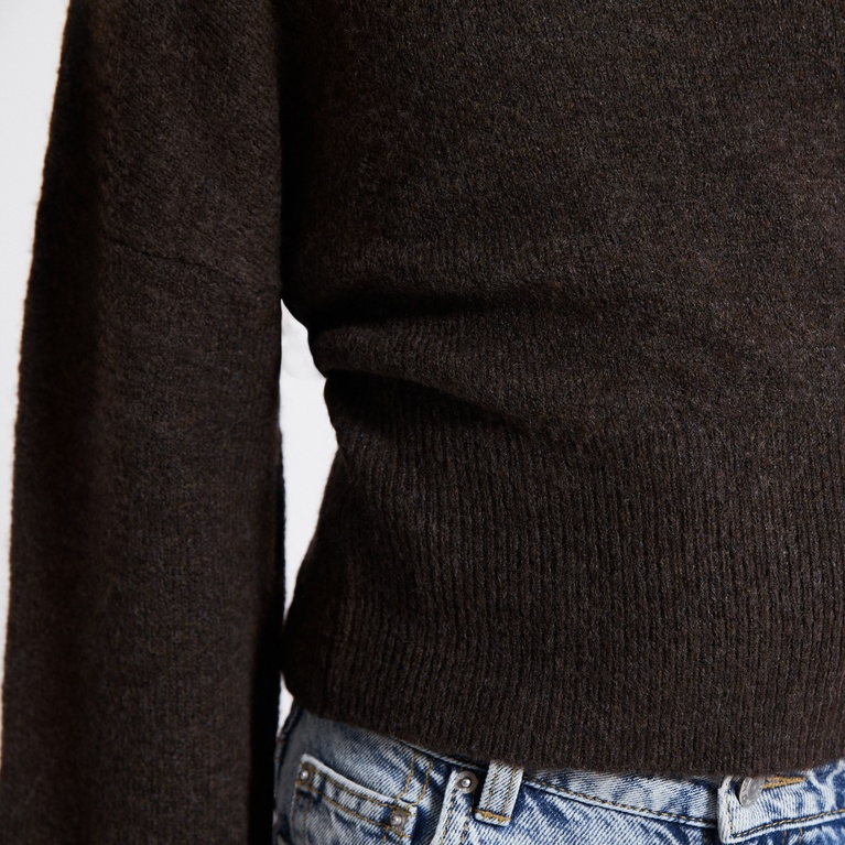 Knit sweater "Hulda" Brown